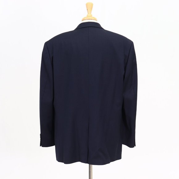 Chiarelli 46L Navy Solid 2-Button Sport Coat Blazer Jacket B893 - Picture 7 of 11